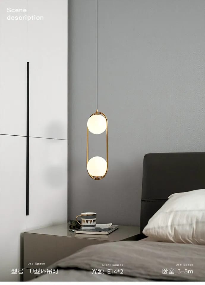 Modern Creative Glass Ball Hanging Lamp ( Single Hanging Lamp)