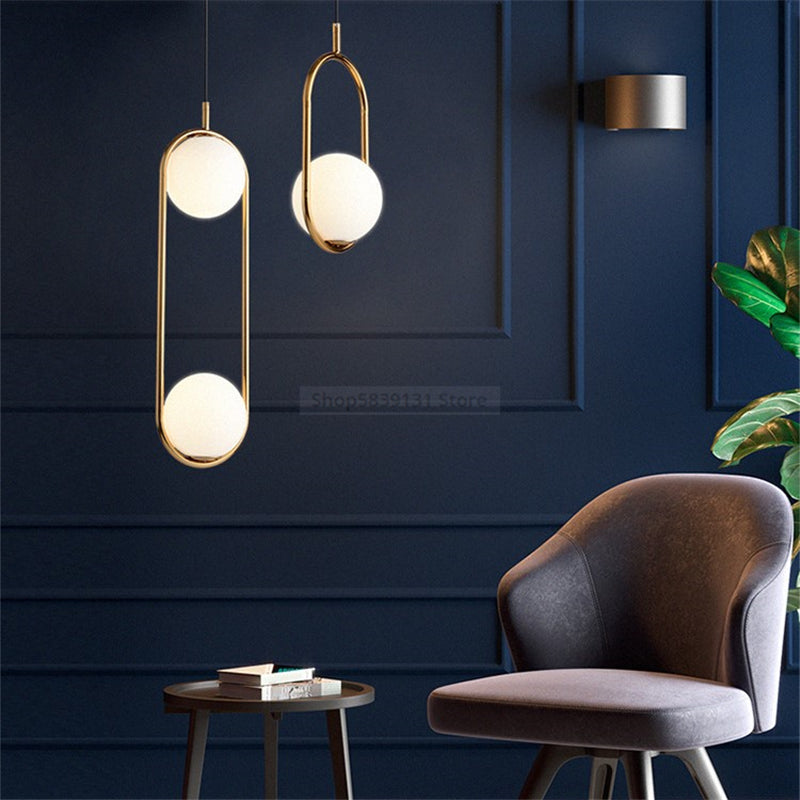 Modern Creative Glass Ball Hanging Lamp ( Single Hanging Lamp)