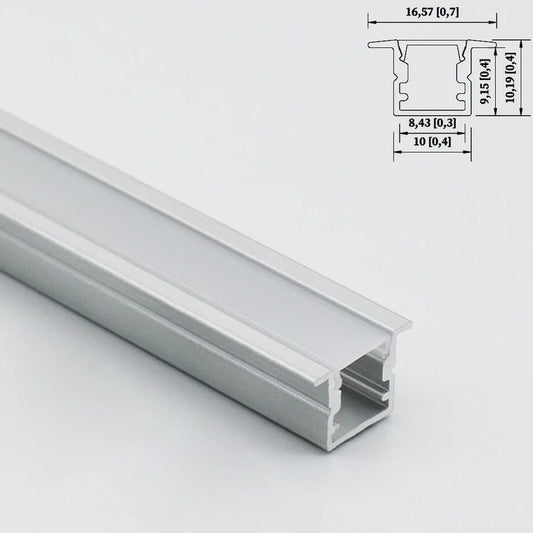 Linear Profile Light 10mm With Collar ( Rs 3200/ Length 10 Feet Complete with LED Strip)