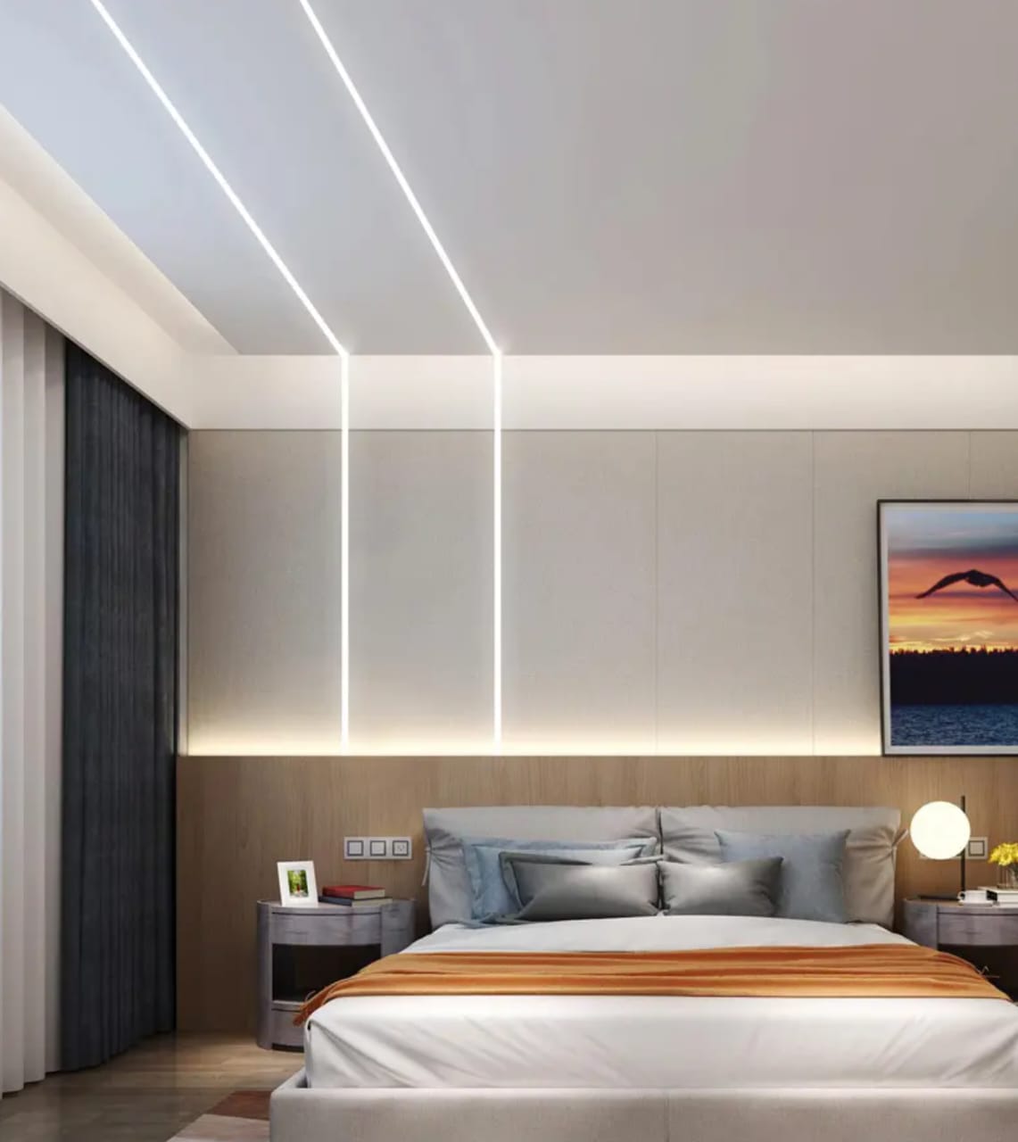 Linear Profile Light  25mm  ( Rs. 4500/Length Complete With LED Strip )