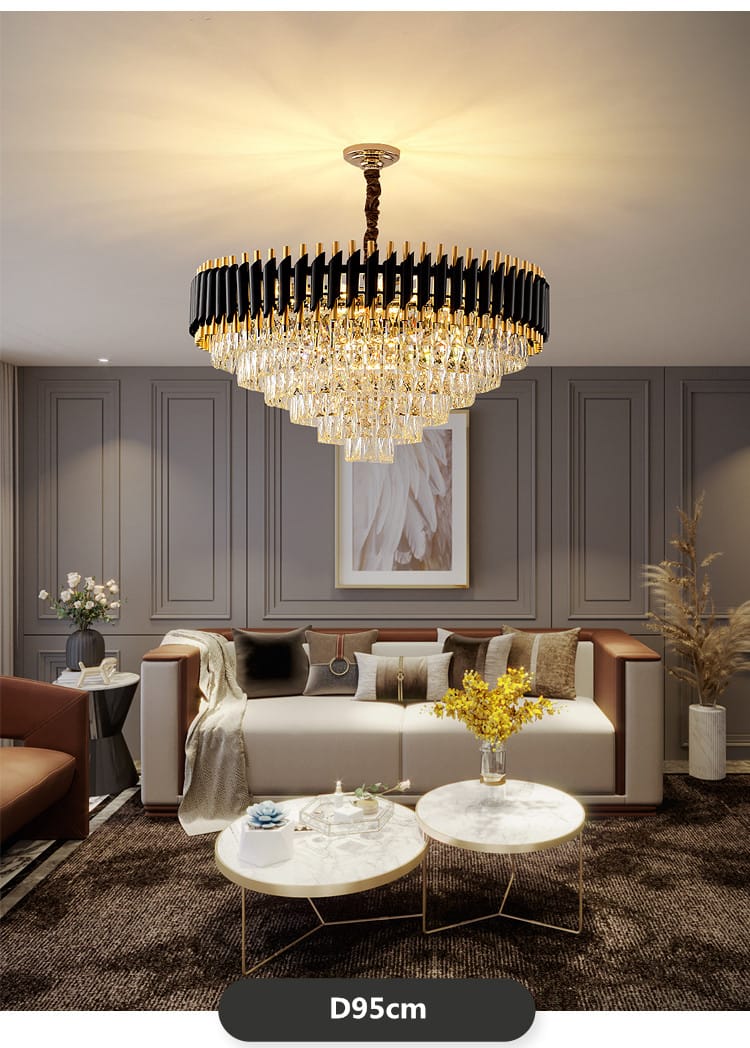 Modern Designer Luxury Gold Crystal Chandelier ( Dia 800mm )