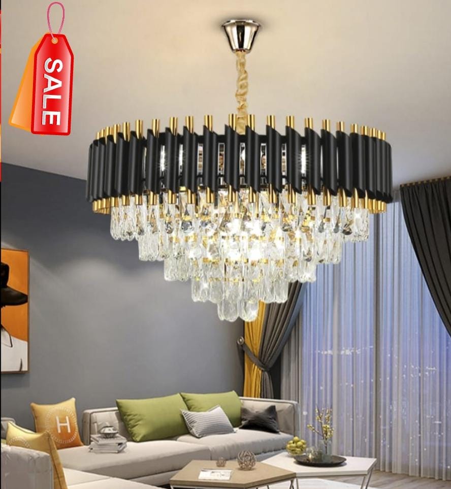 Modern Designer Luxury Gold Crystal Chandelier ( Dia 600mm )