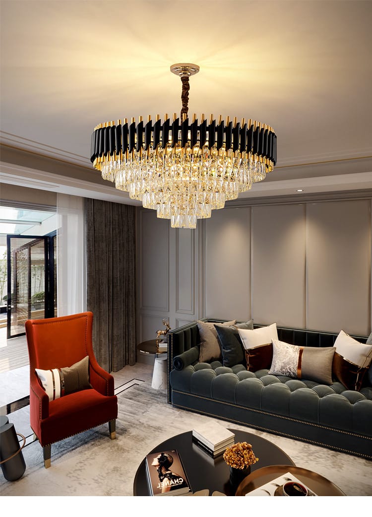 Modern Designer Luxury Gold Crystal Chandelier ( Dia 800mm )