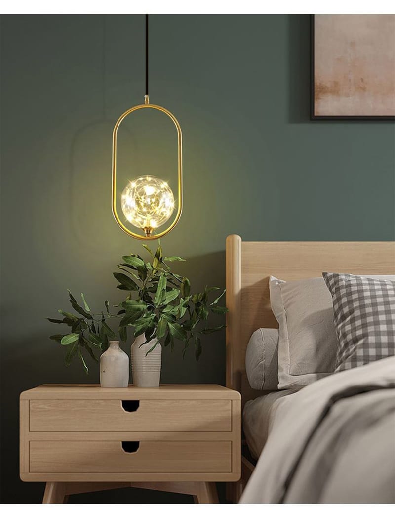 Vintage Retro Decorative LED Glass Pendant Light ( Single Pendant )