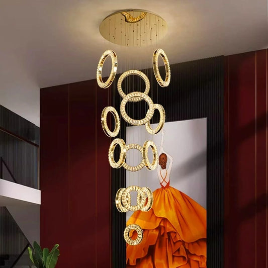 Nordic Modern Luxury  Crystal Chandelier