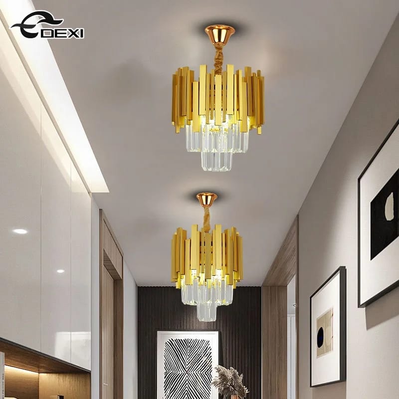 Modern Luxury Lustre Chandelier  ( Dia 400mm with Three Layers Crystal )