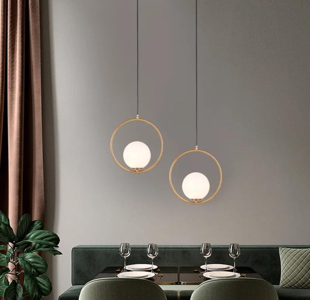 Modern Nordic Glass Ball Hanging Light ( Single Hanging Light )