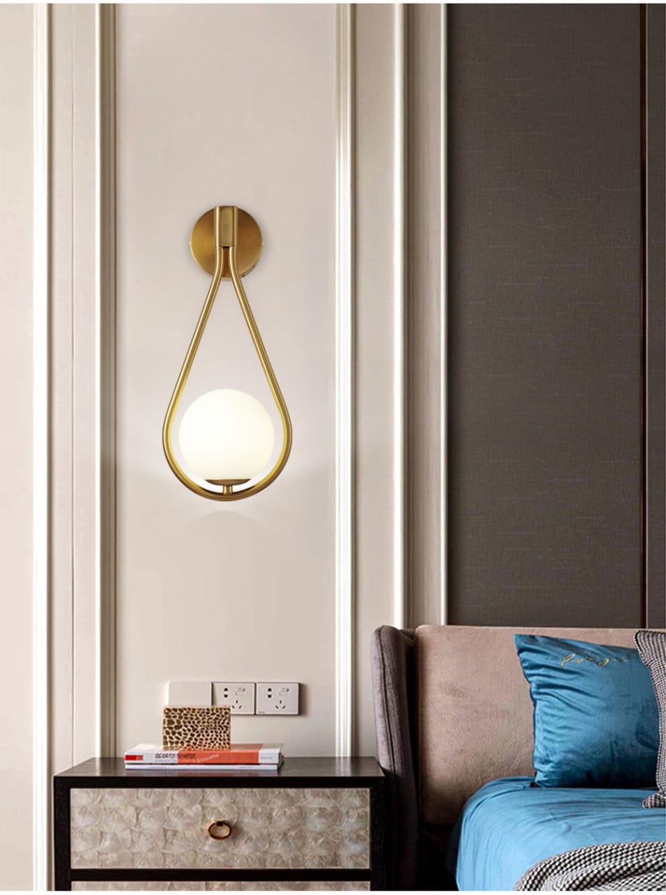 Modern Creative Luxury Glass Ball Wall Light