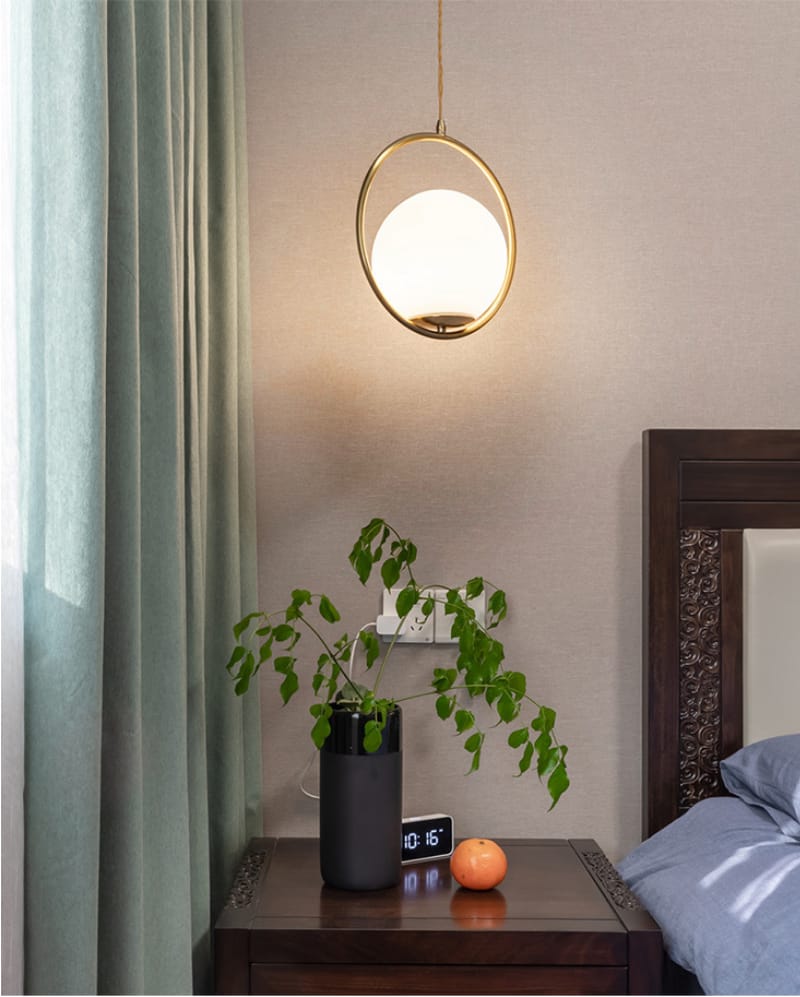 Modern Nordic Glass Ball Hanging Light ( Single Hanging Light )