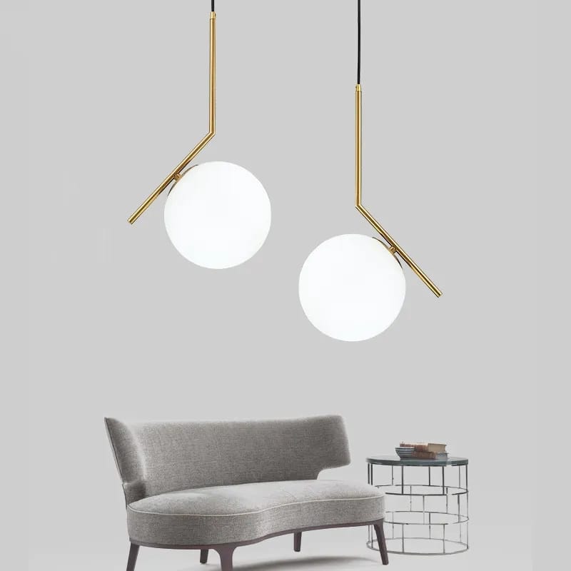 Modern Nordic Glass Ball Hanging Light ( Single Hanging Light )