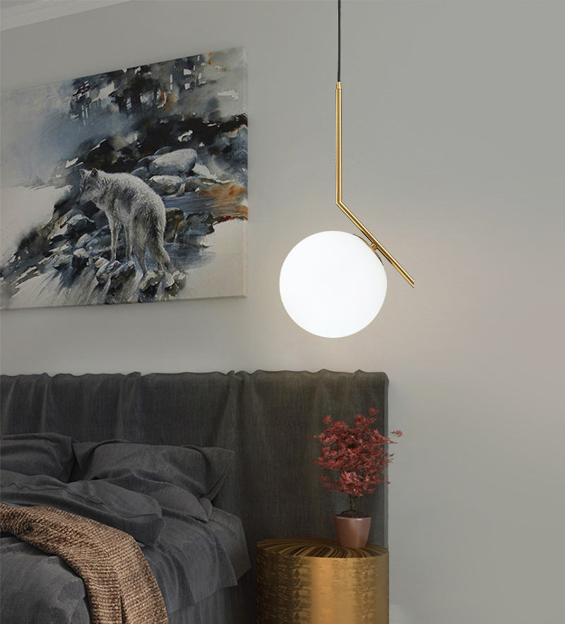 Modern Nordic Glass Ball Hanging Light ( Single Hanging Light )