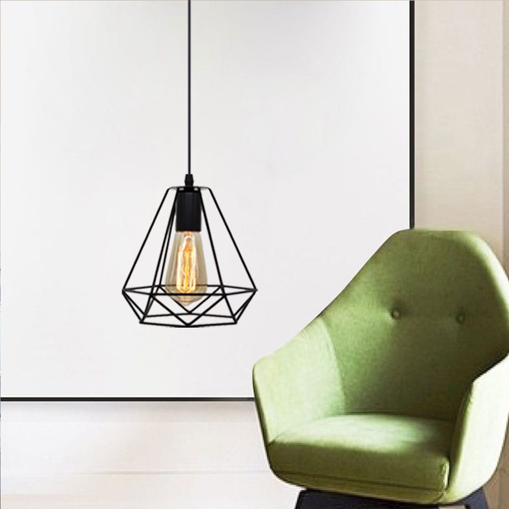 Retro Loft Industrial Iron Cage Pendant Light