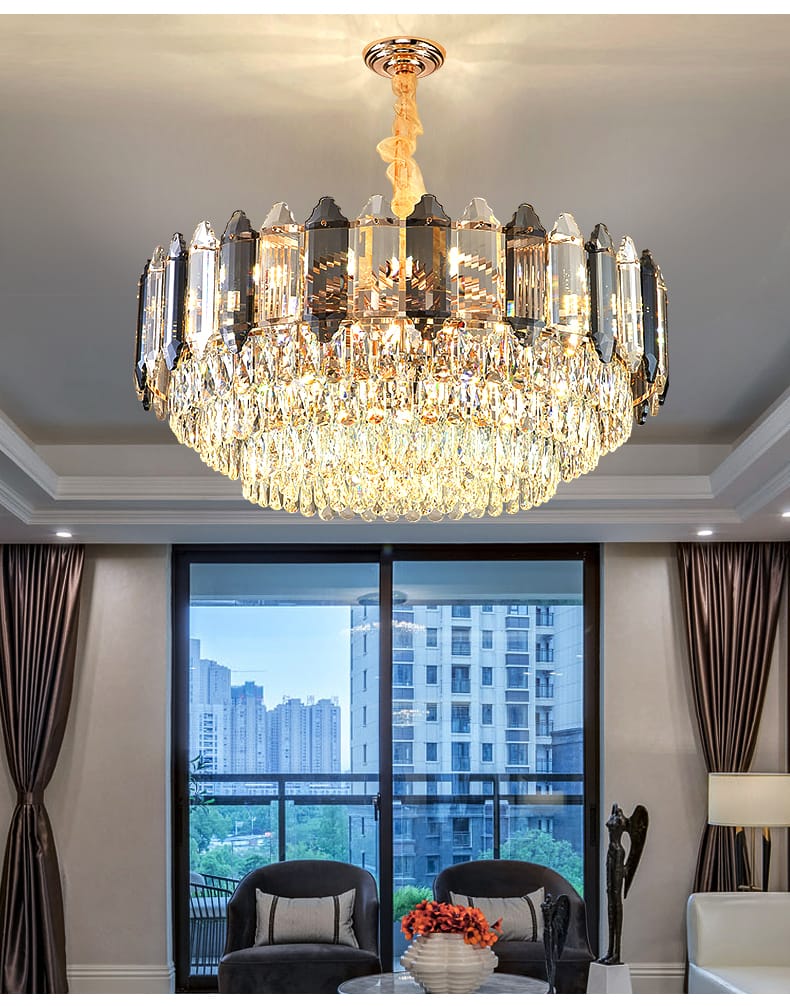 Post Modern Designer Luxury Crystal Chandelier 800mm Diameter ( Made In China )