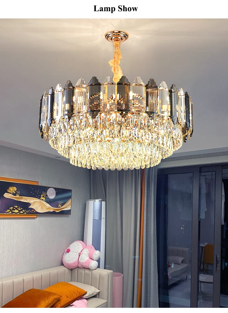 Post Modern Designer Luxury Crystal Chandelier 800mm Diameter ( Made In China )