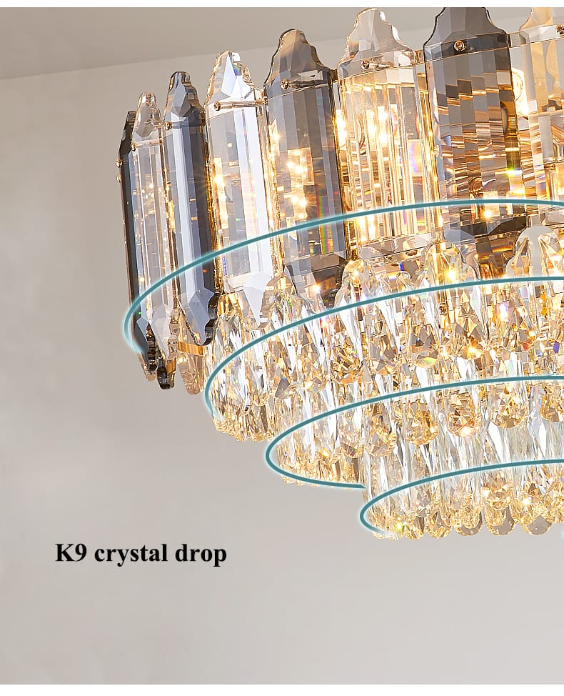 Post Modern Designer Luxury Crystal Chandelier 800mm Diameter ( Made In China )