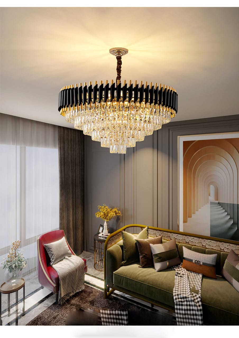 Modern Designer Luxury Gold Crystal Chandelier ( Dia 800mm )