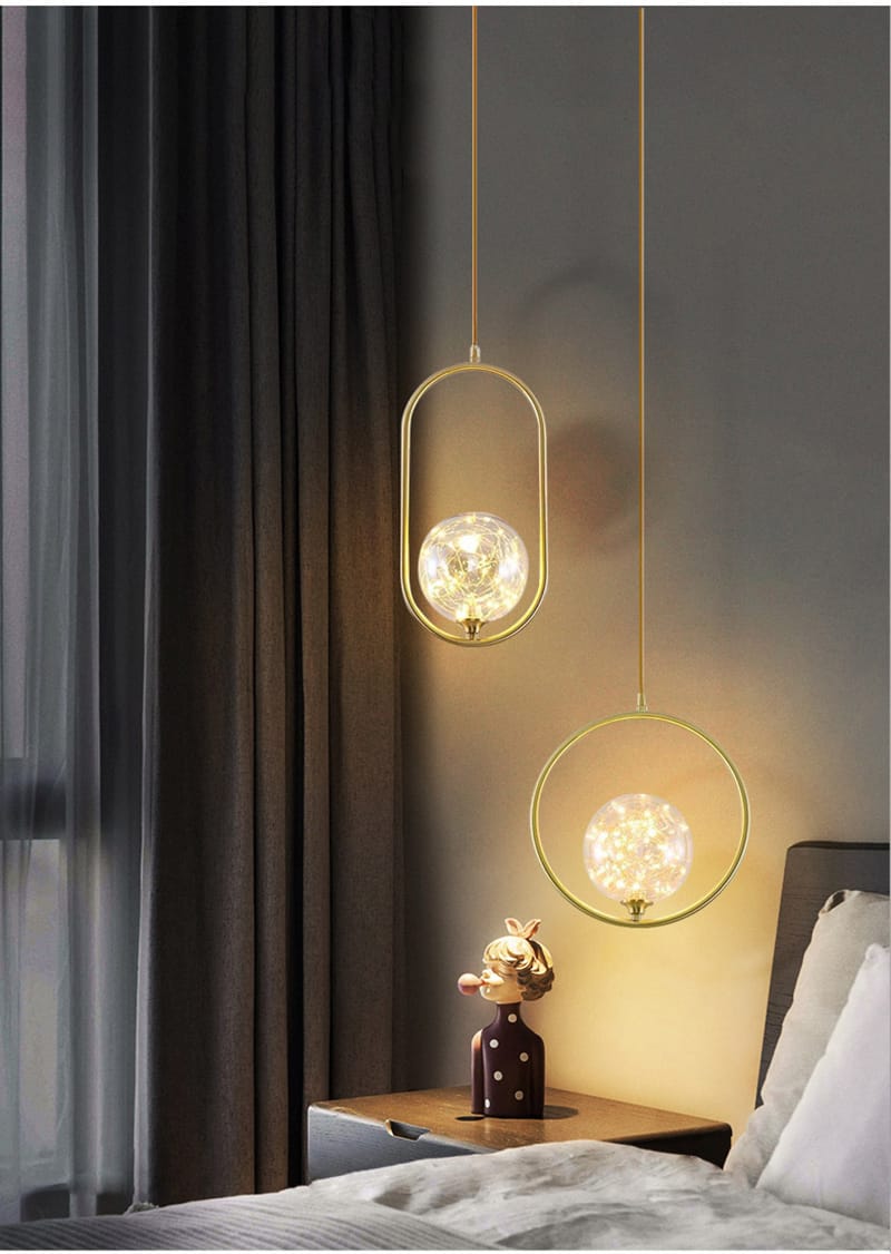 Vintage Retro Decorative LED Glass Pendant Light ( Single Pendant )