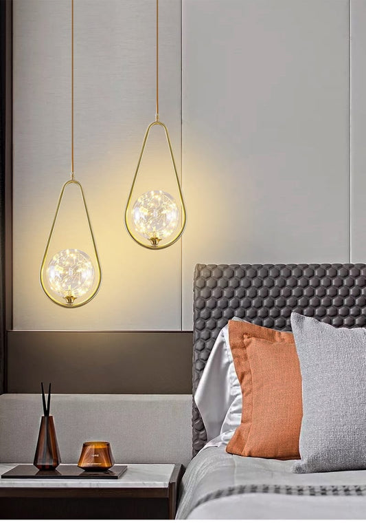 Vintage Retro Decorative LED Glass Pendant Light ( Single Pendant )