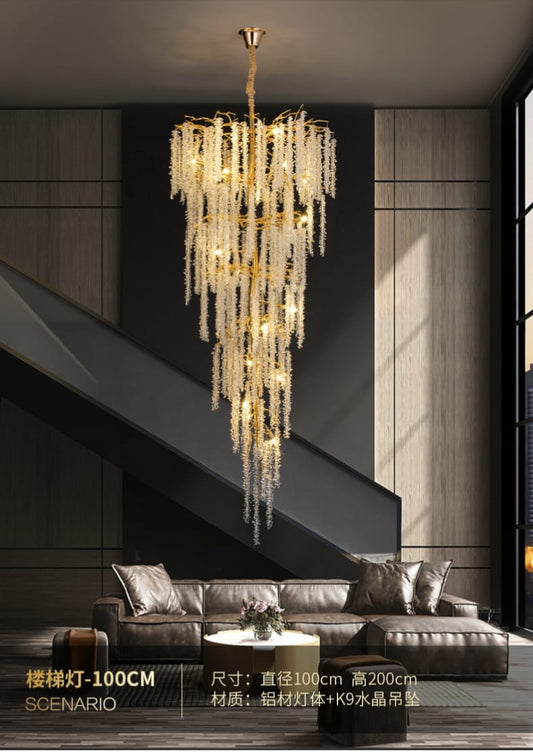 Artistic Designer Luxury Tree Branches Crystal Chandelier