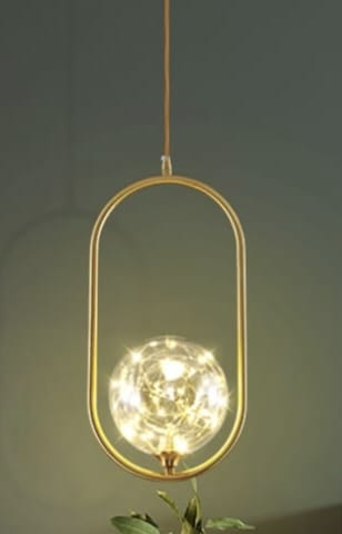 Vintage Retro Decorative LED Glass Pendant Light ( Single Pendant )