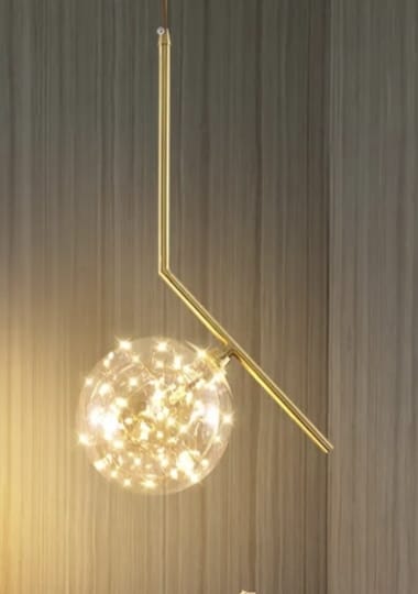 Vintage Retro Decorative LED Glass Pendant Light ( Single Pendant )