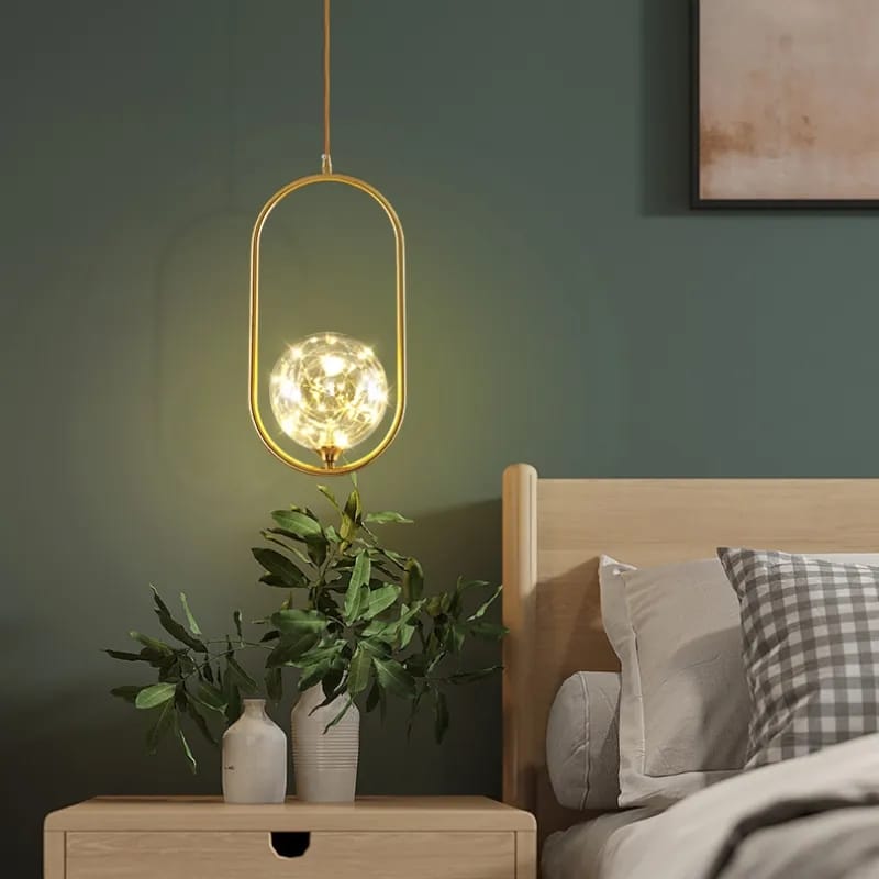 Vintage Retro Decorative LED Glass Pendant Light ( Single Pendant )