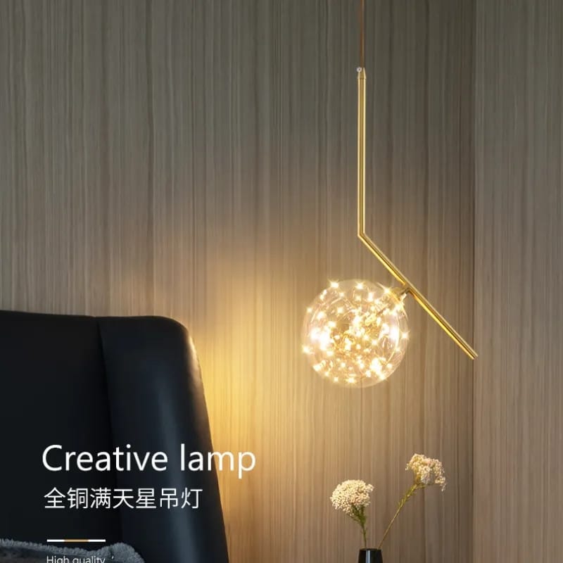 Vintage Retro Decorative LED Glass Pendant Light ( Single Pendant )